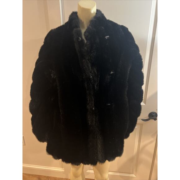 1970’s Authentic Hillmore NY Ladies Black Jacket - Picture 1 of 8